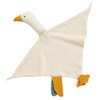 TRYTUTRY Cotton Security Blanket for Baby Boys and Girls,Cream Goose Soft Baby Loveys Muslin Cotton Blanket Great