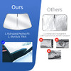 Upgraded Sunshade, Improved UV Protection Fabric, Foldable Front Sun Shade, Custom Accessories for Tesla Model 3/Y/Y