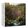PICKFORU Natural Library Puzzles for Adults 1000 Pieces, Vintage Forest Bookshelf Jigsaw Puzzles, Challenging