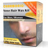 120g Wax Nose Wax Kit, Nose Hair Wax Kit with 40 Applicators, Quick & Painless Nose Waxing Kit for Men and Women, Nose