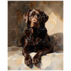 Animal Paint by Numbers Kit for Adults - DIY Chocolate Labrador Dog Portrait Painting on Canvas 16x20 Inches, Acrylic