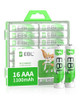 EBL Rechargeable AAA Batteries (16-Counts) Ready2Charge 1100mAh 1.2V Ni-MH Battery