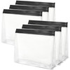 6 Pcs Clear Leak Proof Freezer Bag Reusable Ice Storage Bags 10 x 7.3 inch Ice Cube Bags, Durable Cube Storage Bag