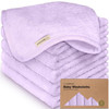 6-Pack Baby Washcloths,Soft Absorbent Washcloths for Face,Body (Soft Lilac)