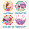 Battat Toy Purse, Play Circle Princess Purse Set, Dress-Up Play, Playset