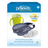 Dr. Brown's Toddler Feeding Starter Set, Travel Bundle with Cheers360 Spoutless Training Cup with Handles, 6m+, 4 Piece