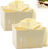 Tofu Press Mould, 2PCS Food Grade Plastic Tofu Maker Kit with Cheese Cloth