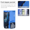 WANDF Swim Bag Mesh Drawstring Backpack with Wet Pocket for Swimming, Gym, and Workout Gear (Navy Blue)