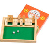 Regal Games Shut The Box - Fun Table Math Game with Wooden Board for Adults & Kids - 12 Spots Dice Game with 2+ Player