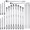 22 Pcs Stainless Steel Lab Spatula Micro Scoop Set for Gel Cap Filler