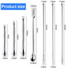 22 Pcs Stainless Steel Lab Spatula Micro Scoop Set for Gel Cap Filler