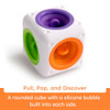 Fat Brain Toys Tugl Cube Popping Fidget Toy, Engaging for Toddlers, Kids, Teens, Adults - Relaxing Handheld Fidget