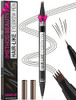 iMethod Microblading Eyebrow Pen - Eyebrow Pencil Magical 2-in-1 Dual-Ended Eye Brow Pencils for Women with 4-Fork-Tip