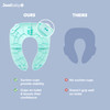 Jool Baby Folding Travel Potty Training Seat for Toddlers, Fits Round & Oval Toilets, Non-Slip Suction Cups, Includes