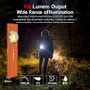 klarus E5 Pocket Flashlight, Rechargeable EDC Flashlight, Super Slim 4.2x1x0.3inch, 600 Lumens, USB-C Port, IPX4, Dual