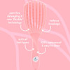 Nature Spell FlexiFlow Detangling Hair Brush, Flexible Strands, Pink