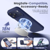 GONEZ Magnetic for iPhone 17 Pro Max Case, Silicone Cover Midnight Blue