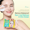 Ariul Purefull Lip & Eye Makeup Remover Pads  Oil-Infused Dual-Sided Pads, Gentle Exfoliation, Travel Friendly