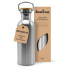 Bambaw Stainless Steel Single Wall Water Bottle, 24 oz, 750 ml, Reusable, Leakproof, Dishwasher Safe, BPA Free, Ideal