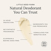 Little Seed Farm All Natural Deodorant Cream - Unscented, 2.4 oz