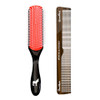 Pete & Pedro Cushion 9-Row Styling Hairbrush & Classic 7" Comb Set