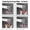 Bamboo Original Purge Wiper & Waste Dispenser for Bambu Lab A1/A1 Mini 3D Printers, Collect and Clean Waste Component