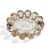 khtumeware Chic Smoky Bubble Glass Candle Dish  Modern Clear Glass Candle Holder for Tealights & Diffusers,