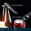 KITCHENDAO 2 in 1 Magnetic Beer Bottle Opener for Fridge and RV with Cap Catcher - Pop Can Soda Can Opener, Stick to