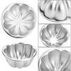 Mezchi 12 Pack Egg Tart Molds, Aluminum Alloy Pudding Jelly Molds, Reusable Cake Tartlets, Cupcake and Muffin Cups for