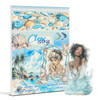 Snycler Clear Sea Theme Sticker Scrapbooking Supplies for Junk Journal, 20 Sheets PET Stickers - Vintage Journaling
