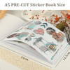 Snycler Clear Sea Theme Sticker Scrapbooking Supplies for Junk Journal, 20 Sheets PET Stickers - Vintage Journaling