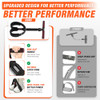 UZTUGG Pedal Resistance Bands with Handles, Upgrade Women Exercise Bands for Full Body Training, Core, ABS, Legs,