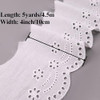 ZNZAKKA Eyelet Lace Trim White Embroidered Cotton Lace Trim for Clothing Accessories Crafts Home Decoration