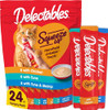 Delectables Squeeze Up Variety Pack, Creamy Squeezable Puree, Lickable Wet Cat Treats, Grain Free, No Added Fillers,