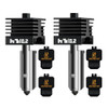 2Pcs 0.2MM Bamboo Lab X2D/H2D/H2S/H2C/P2S Hotend Kit, Upgraded High Temp and Quick Swap Hardened Steel Nozzle