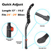 Lumintrail Center Mount Bike Kickstand - Fits 24-29 Inch Bicycles - Bike Kick Stands for Adult Mountain, Cruiser and