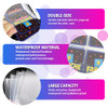 Trading Card Binder for TCG Cards, 4-Pocket Portable Card Collector Ablum Holder Book Fits 400 Cards with 50 Removable