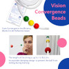 7.5ft Vision Convergence Beads Training Kit Snellen Eye Chart, Eye Patch & 2 Strabismus Correction Cards for