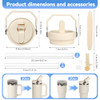 Flip Straw Lid for Stanley 30oz and 20oz, Leak Proof Top Replacement with Handle for 30&20 oz Stanley Quencher and