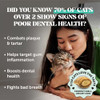 Fresh Breath Dental Bites for Cats  Crunchy & Creamy Cat Dental Treats for Fresh Breath, Tartar & Plaque Control 