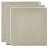 Senso Clear Primed Linen Panels - 6x6-3 Pack of Panels for Painting Oils, Acrylics, Pastels and More