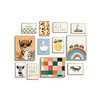 TwoDays Cute Nursery Wall Art for Baby Girls Boys, Vintage Playroom Decor, Animals Posters for Toddler Kids Room