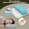 Vekkia Camping Pillow, Memory Foam Travel Pillow with Washable Cover,Gray-M