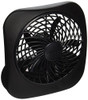 O2COOL Treva 5 in Portable Battery Powered Desk Fan 2-Speed Black