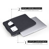 MicaYoung 15 Inch Laptop Sleeve Case Carrying Bag Compatible with MacBook Air 15 inch M4 M3 M2/Pro 15 A1707 A1990,