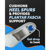 Airplus Plantar Fasciitis Orthotic 3/4 Length Shoe Insole- Foam Shell & Gel Heel - Deep Heel Cup, Full-Foot Arch