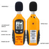 Decibel Meter, RISEPRO® Digital Sound Level Meter 30  130 dB Audio Noise Measure Device Backlight MAX/MIN, Data Hold