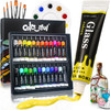 Colorful Stain Glass Paint Set,24 Colors 0.4 oz Paint for Kids to Arts