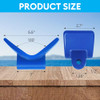 JFATXTT 3" V Boat Trailer Roller Bow Stop Installation Aperture 1/2" Bow Stop for Boat Trailers Blue Bow Roller.