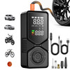 Tire Inflator Portable Air Compressor - 150PSI Cordless Air Pump for Car Tires with Digital Pressure Gauge, Auto Shut